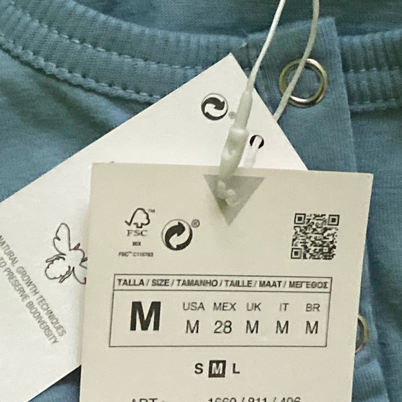 NWT Zara Snap Button Top - Picture 5 of 8